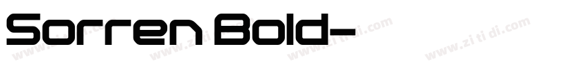 Sorren Bold字体转换